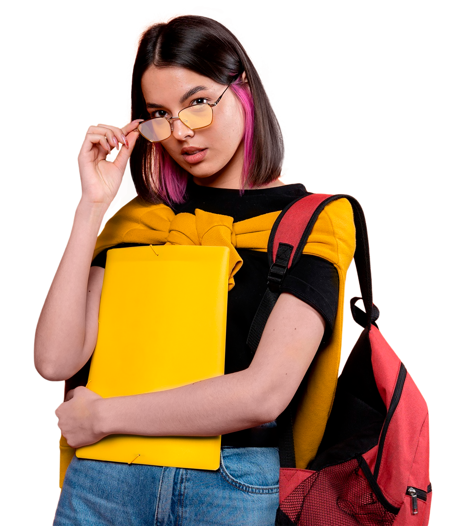 Student with laptop